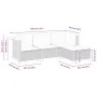 Juego de sofás jardín con cojines 4 pzas ratán sintético beige by , Garden sets - Ref: Foro24-3261781, Price: 299,64 €, Disco...