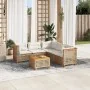 Juego de sofás jardín con cojines 6 pzas ratán sintético beige by , Garden sets - Ref: Foro24-3261832, Price: 499,23 €, Disco...