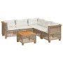 Juego de sofás jardín con cojines 6 pzas ratán sintético beige by , Garden sets - Ref: Foro24-3261832, Price: 499,23 €, Disco...