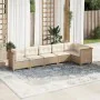 Juego de sofás jardín con cojines 6 pzas ratán sintético beige de , Conjuntos de jardín - Ref: Foro24-3261847, Precio: 469,87...