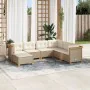 Set sofás de jardín 7 piezas y cojines ratán sintético beige by , Garden sets - Ref: Foro24-3261937, Price: 525,71 €, Discoun...