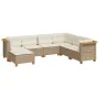 Set sofás de jardín 7 piezas y cojines ratán sintético beige by , Garden sets - Ref: Foro24-3261937, Price: 525,71 €, Discoun...