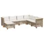 Set sofás de jardín 7 piezas y cojines ratán sintético beige by , Garden sets - Ref: Foro24-3261940, Price: 586,64 €, Discoun...