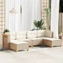 Juego de sofás jardín con cojines 6 pzas ratán sintético beige by , Garden sets - Ref: Foro24-3261949, Price: 429,15 €, Disco...