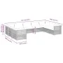 Set de sofás de jardín con cojines 9 pzas ratán sintético beige by , Garden sets - Ref: Foro24-3261982, Price: 777,00 €, Disc...