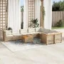 Juego de sofás jardín con cojines beige 10 pzas ratán sintético von , Gartensets - Ref: Foro24-3262012, Preis: 833,28 €, Raba...