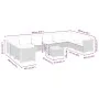 Set de sofás de jardín 11pzas con cojines ratán sintético beige de , Conjuntos de jardín - Ref: Foro24-3262027, Precio: 834,3...