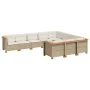 Juego de sofás jardín con cojines beige 10 pzas ratán sintético von , Gartensets - Ref: Foro24-3262033, Preis: 770,20 €, Raba...
