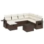 Set sofás de jardín 8 piezas y cojines ratán sintético marrón de , Conjuntos de jardín - Ref: Foro24-3263849, Precio: 514,35 ...