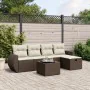 Set sofás de jardín 6 piezas y cojines ratán sintético marrón von , Gartensets - Ref: Foro24-3264099, Preis: 397,23 €, Rabatt: %