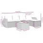 Set sofás de jardín 6 piezas y cojines ratán sintético marrón von , Gartensets - Ref: Foro24-3264099, Preis: 397,23 €, Rabatt: %