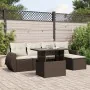 Set sofás de jardín 6 piezas y cojines ratán sintético marrón de , Conjuntos de jardín - Ref: Foro24-3268503, Precio: 439,71 ...