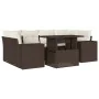 Juego de sofás de jardín 7 piezas con cojines ratán PE marrón by , Garden sets - Ref: Foro24-3269023, Price: 542,67 €, Discou...
