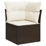 Set sofás de jardín 8 piezas y cojines ratán sintético marrón by , Garden sets - Ref: Foro24-3268693, Price: 585,63 €, Discou...