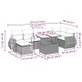 Set sofás de jardín 8 piezas y cojines ratán sintético marrón by , Garden sets - Ref: Foro24-3268693, Price: 585,63 €, Discou...