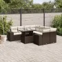 Set de sofás de jardín 9 pzas y cojines ratán sintético marrón by , Garden sets - Ref: Foro24-3269063, Price: 663,90 €, Disco...