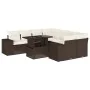 Set de sofás de jardín 9 pzas y cojines ratán sintético marrón by , Garden sets - Ref: Foro24-3269063, Price: 663,90 €, Disco...