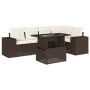 Set sofás de jardín 6 piezas y cojines ratán sintético marrón von , Gartensets - Ref: Foro24-3269153, Preis: 478,45 €, Rabatt: %