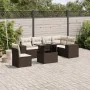 Juego de sofás de jardín 7 piezas con cojines ratán PE marrón by , Garden sets - Ref: Foro24-3269203, Price: 533,69 €, Discou...