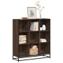 Estantería de madera y metal marrón roble 97,5x33x107,5 cm de , Librerías y estanterías - Ref: Foro24-3300864, Precio: 110,55...