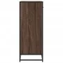 Zapatero de madera y metal marrón roble 75x38x97,5 cm de , Zapateros y organizadores de calzado - Ref: Foro24-3300879, Precio...