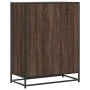 Zapatero de madera y metal marrón roble 75x38x97,5 cm de , Zapateros y organizadores de calzado - Ref: Foro24-3300879, Precio...