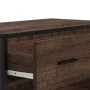 Zapatero de madera y metal marrón roble 75x38x97,5 cm de , Zapateros y organizadores de calzado - Ref: Foro24-3300879, Precio...
