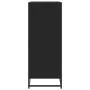 Zapatero de madera de ingeniería y metal negro 75x38x97,5 cm von , Schuhregale und Schuhorganisatoren - Ref: Foro24-3300870, ...