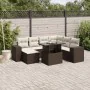 Set sofás de jardín 8 piezas y cojines ratán sintético marrón von , Gartensets - Ref: Foro24-3269333, Preis: 580,30 €, Rabatt: %