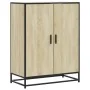 Zapatero de madera y metal roble Sonoma 75x38x97,5 cm von , Schuhregale und Schuhorganisatoren - Ref: Foro24-3300866, Preis: ...