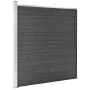 Schwarzes WPC-Zaunelement 175x186 cm von vidaXL, Zaunpaneele - Ref: Foro24-148973, Preis: 237,40 €, Rabatt: %