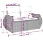 Set comedor de jardín 5 piezas y cojines ratán sintético marrón by , Garden sets - Ref: Foro24-3268363, Price: 403,63 €, Disc...