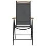 Juego de comedor para jardín 7 piezas aluminio negro y marrón von , Gartensets - Ref: Foro24-3200602, Preis: 558,63 €, Rabatt: %