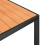 Juego de comedor para jardín 7 piezas aluminio negro y marrón von , Gartensets - Ref: Foro24-3200602, Preis: 558,63 €, Rabatt: %