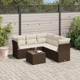 Set sofás de jardín 6 piezas y cojines ratán sintético marrón von , Gartensets - Ref: Foro24-3217633, Preis: 402,58 €, Rabatt: %