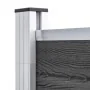 Panel de valla WPC negro 175x186 cm de vidaXL, Paneles de vallas - Ref: Foro24-148973, Precio: 237,40 €, Descuento: %