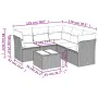 Set sofás de jardín 6 piezas y cojines ratán sintético marrón by , Garden sets - Ref: Foro24-3217633, Price: 402,58 €, Discou...