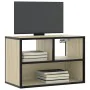 Mueble TV madera ingeniería y metal roble Sonoma 60x31x39,5 cm von , TV-Möbel - Ref: Foro24-848915, Preis: 33,46 €, Rabatt: %