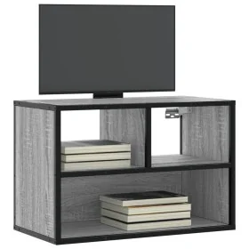 Mueble de TV madera y metal roble ahumado 60x31x39,5 cm von , TV-Möbel - Ref: Foro24-848917, Preis: 34,40 €, Rabatt: %