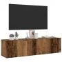 Mueble de TV de pared madera ingeniería envejecida 120x30x30 cm von , TV-Möbel - Ref: Foro24-856020, Preis: 77,66 €, Rabatt: %