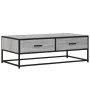 Mesa de centro madera ingeniería metal gris Sonoma 100x50x35 cm de , Mesas de centro - Ref: Foro24-848782, Precio: 86,45 €, D...