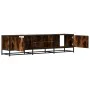 Mueble TV metal y madera ingeniería roble humo 160x35x41 cm by , TV Furniture - Ref: Foro24-848846, Price: 106,37 €, Discount: %