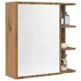 Armario espejo baño roble roble artisan 62,5x20,5x64 cm de , Tocadores de baño - Ref: Foro24-856178, Precio: 74,32 €, Descuen...