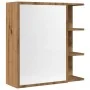 Armario espejo baño roble roble artisan 62,5x20,5x64 cm de , Tocadores de baño - Ref: Foro24-856178, Precio: 74,32 €, Descuen...