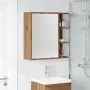 Armario espejo baño roble roble artisan 62,5x20,5x64 cm de , Tocadores de baño - Ref: Foro24-856178, Precio: 74,32 €, Descuen...