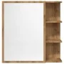 Armario espejo baño roble roble artisan 62,5x20,5x64 cm de , Tocadores de baño - Ref: Foro24-856178, Precio: 74,32 €, Descuen...