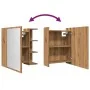 Armario espejo baño roble roble artisan 62,5x20,5x64 cm de , Tocadores de baño - Ref: Foro24-856178, Precio: 74,32 €, Descuen...