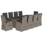 Set de comedor de jardín 11 pzas y cojines ratán sintético gris by , Garden sets - Ref: Foro24-3277625, Price: 1,00 €, Discou...