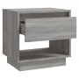 Mesita de noche madera de ingeniería gris Sonoma 45x34x44 cm de , Mesitas de noche - Ref: Foro24-812983, Precio: 36,71 €, Des...