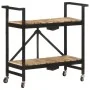 Carrito de cocina de madera maciza de mango 87x36x81 cm by , Kitchen and dining carts - Ref: Foro24-321710, Price: 139,21 €, ...